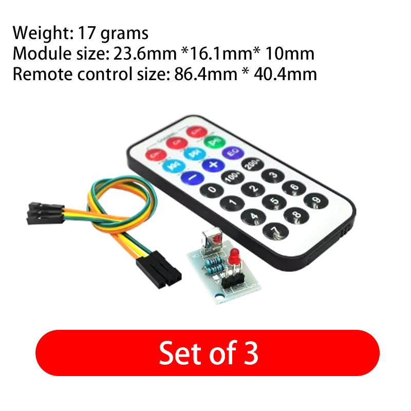 3-piece set, single-chip Infra - Ir Infrared Receiver recension och pris