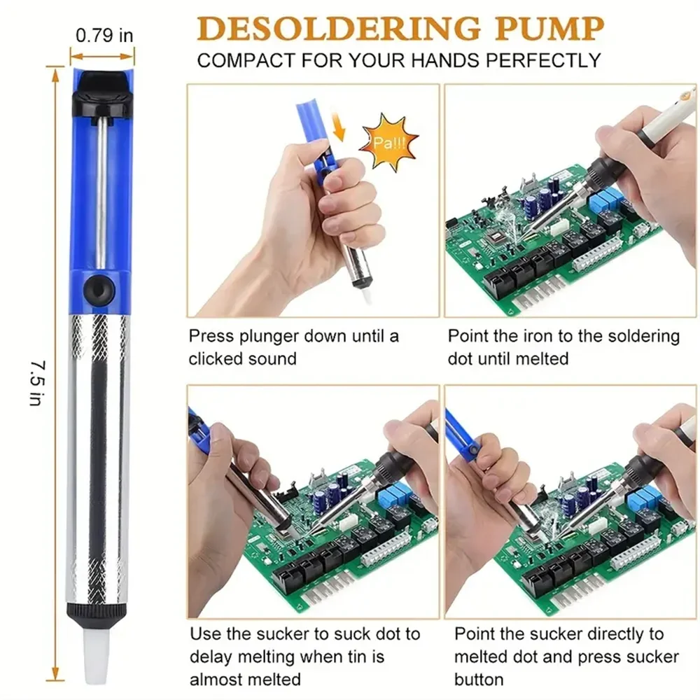 Soldering Sucker Pen Removal V - Desoldering Pump Solder recension och pris