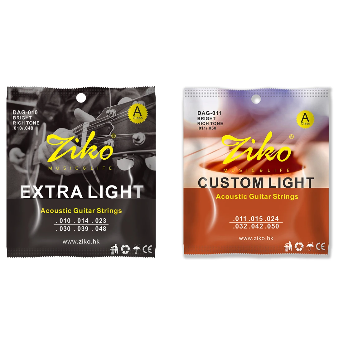 ZIKO Acoustic Guitar String St - Diy Guitar Electronics recension och pris