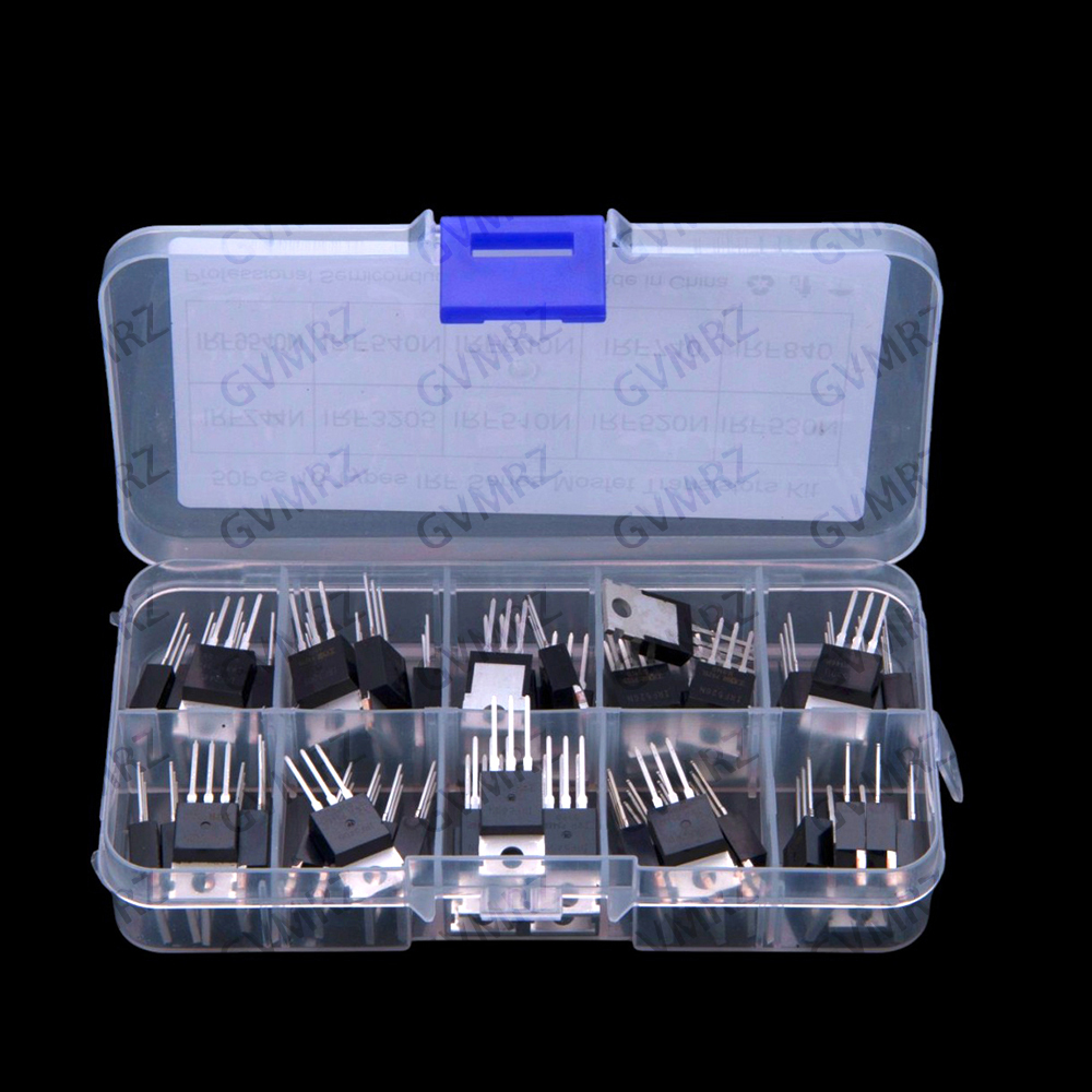 10 Values TO-220 ​​50 PCS IRF  - Mosfet Transistor Set recension och pris