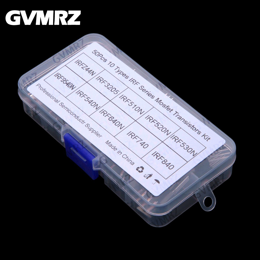 10 Values ​​50 PCS IRFZ44 IRF3 - Mosfet Transistor Set recension och pris
