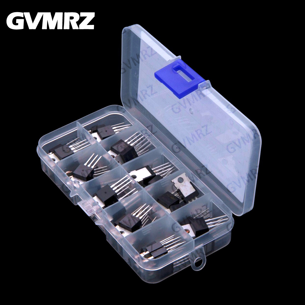 10 Values ​​50 PCS IRFZ44 IRF3 - Mosfet Transistor Set recension och pris