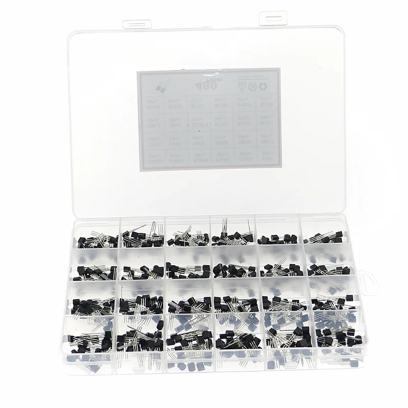480Pcs 24Types NPN PNP Transis - Mosfet Transistor Set recension och pris