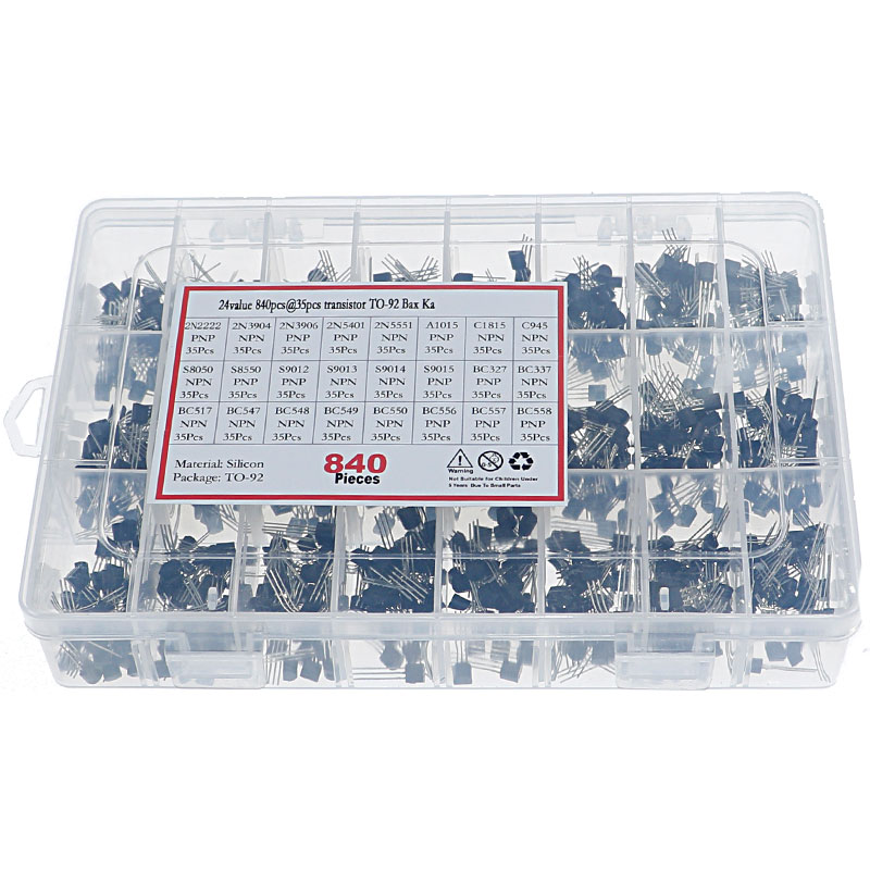 840pcs/Box 24Values TO-92 Tran - Mosfet Transistor Set recension och pris