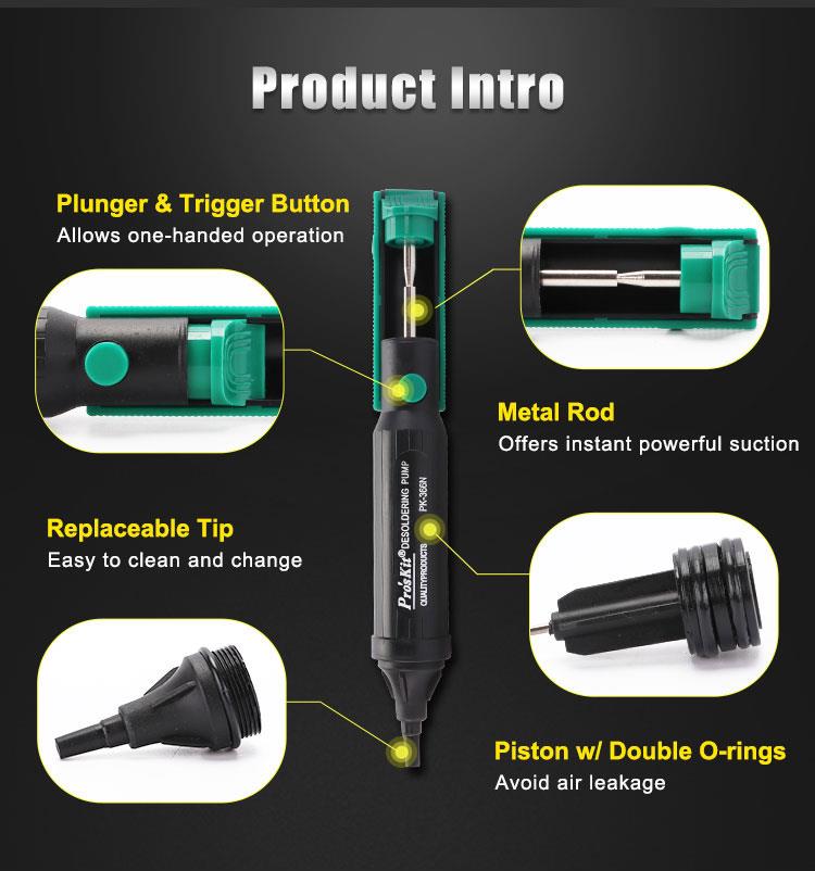 Pro'sKit 100% Original 8PK-366 - Desoldering Pump Solder recension och pris