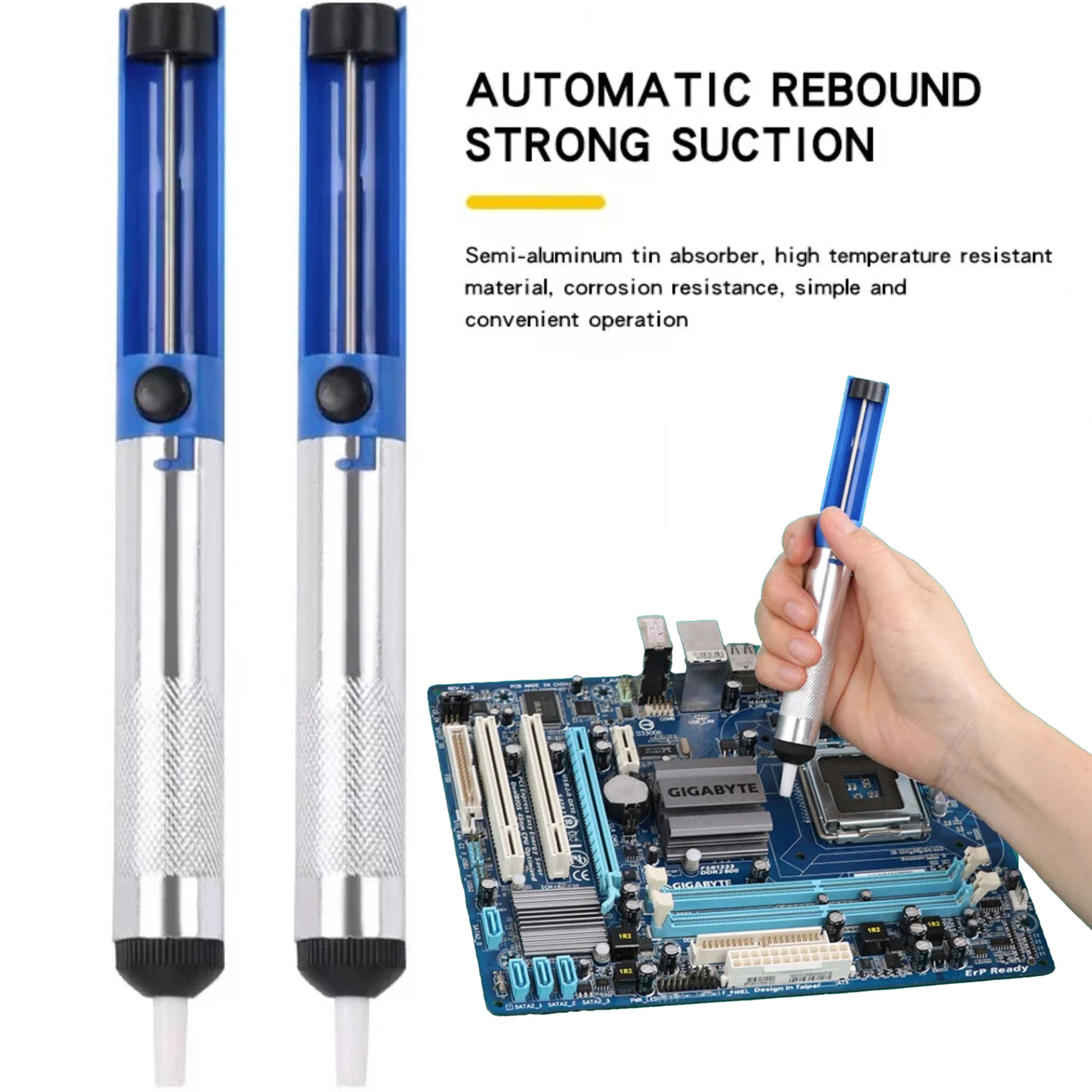 Aluminum Metal Desoldering Pum - Desoldering Pump Solder recension och pris