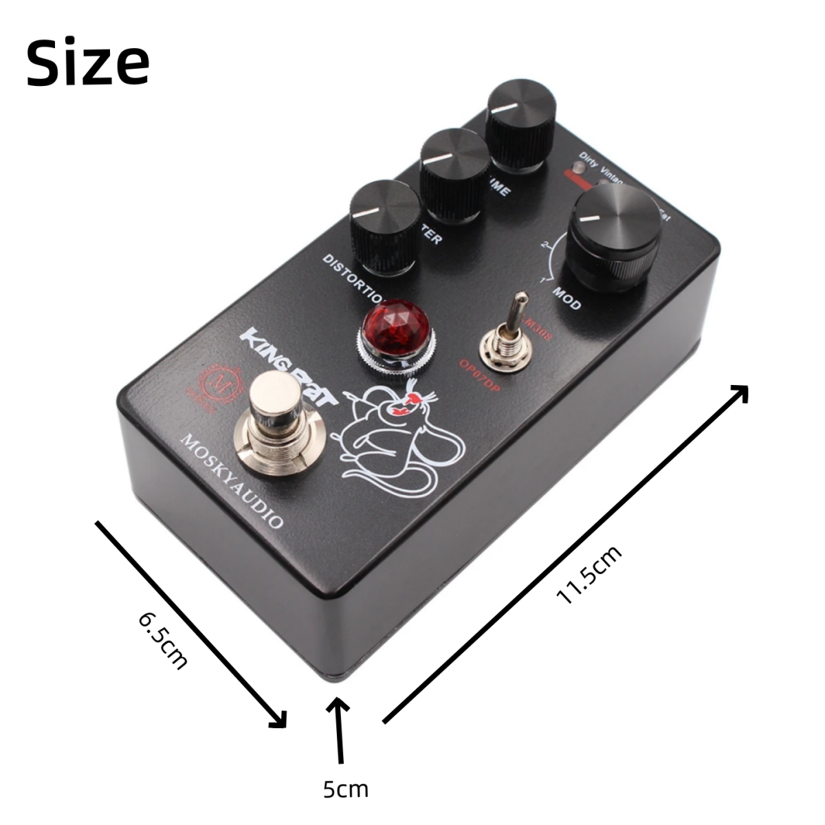 Mosky KING RAT Effects Pedal D - Diy Guitar Electronics recension och pris