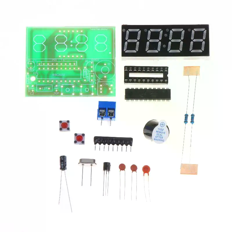 DIY Digital LED Clock Kit 4 Di - Diy Electronics Workshop recension och pris
