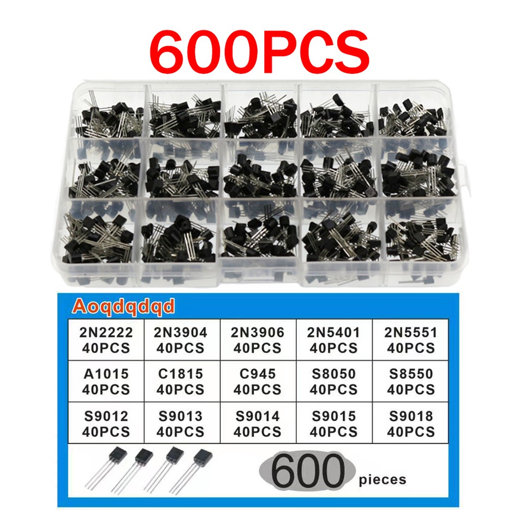 600pcs Transistor Kit A1015 C1 - Mosfet Transistor Set recension och pris
