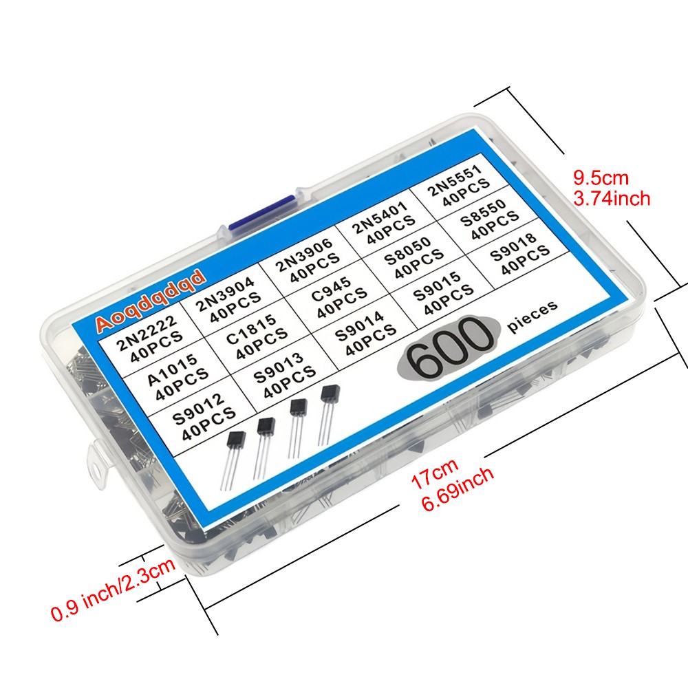 600pcs Transistor Kit A1015 C1 - Mosfet Transistor Set recension och pris