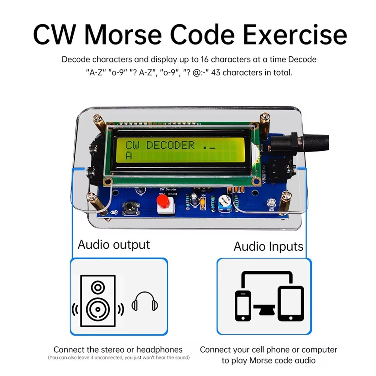 HDL DC9V CW Morse Code Decoder - Diy Electronics Board recension och pris