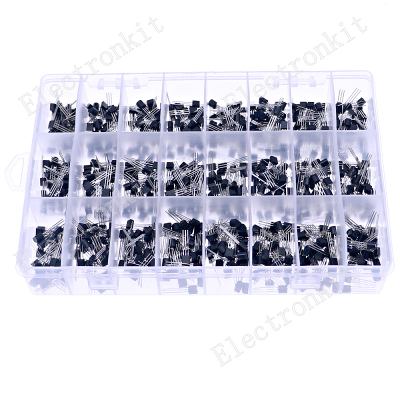 840pcs 24Values TO-92 PNP/NPN  - Mosfet Transistor Set recension och pris