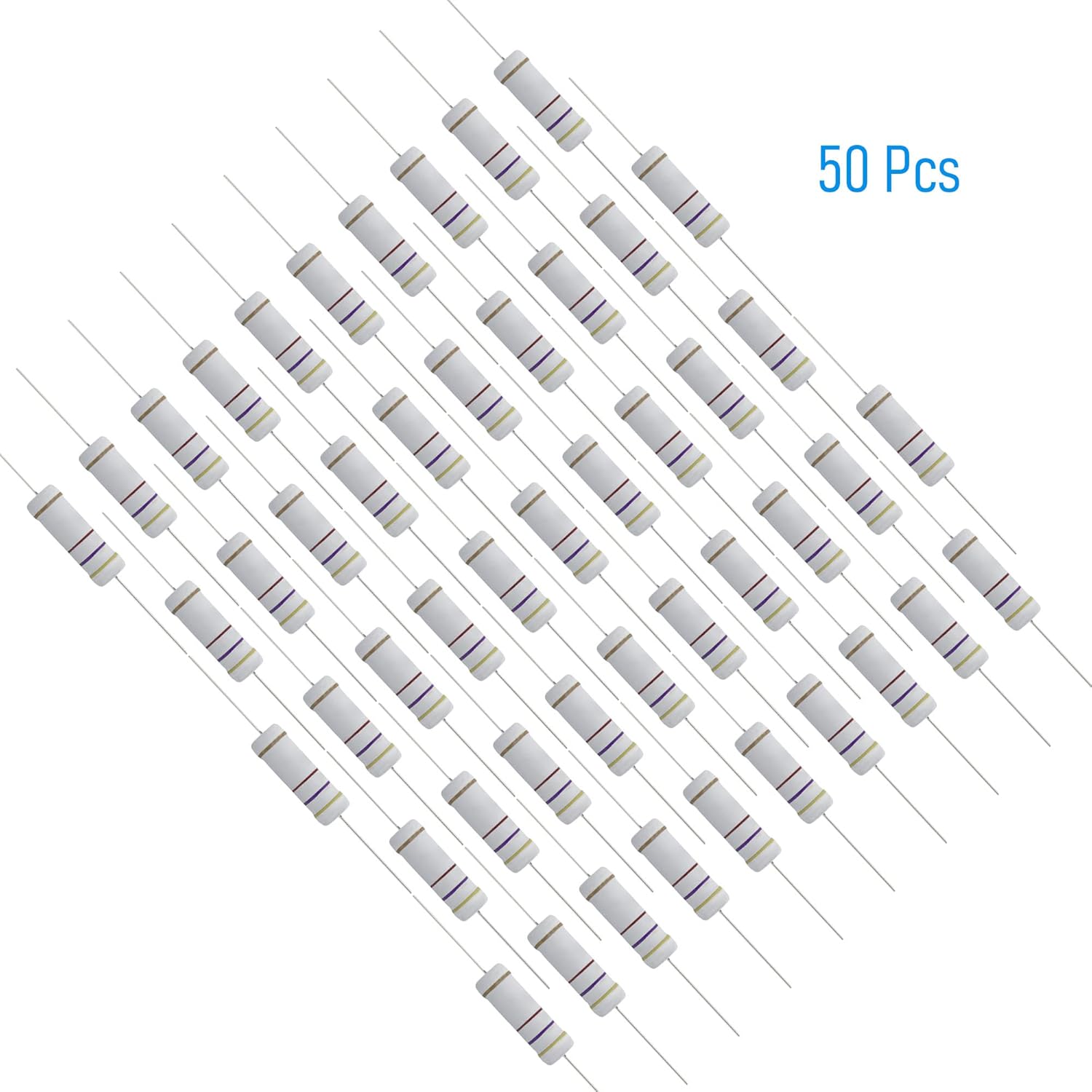 50PCS 470 Ohm Resistor Axial L - Diy Electronics Videos recension och pris